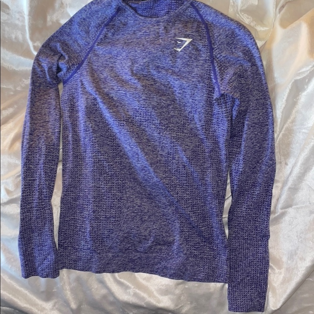 Purple Gymshark Compression Shirt